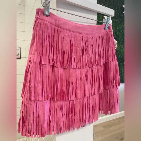 Fringe Mini Skirt - Picture 2 of 4